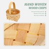 Small Woven Basket with Handle 4pcs Wicker Basket with Handles
