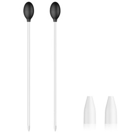 Pawfly 2 Pcs Aquarium Coral Feeder 17.7 Inch Long Pipette for Fish Tank Food Feeder Manual Coral Feeding Tube Fish Excreta Cleaner Long Acrylic Syringe for Reef Marine Shrimp Aquatic Plants