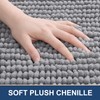 Bathroom Rugs 32x20, Extra Soft Absorbent Shaggy Chenille Bath Rugs,