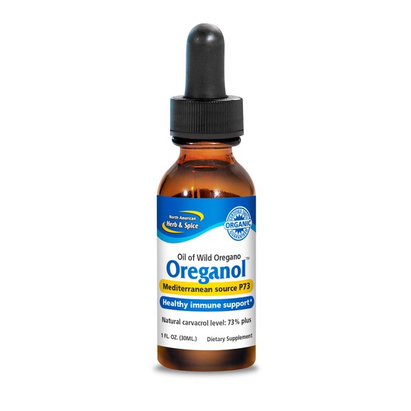 North American Herb & Spice Oreganol P73 - 1 fl. oz. - Immune Support, Optimal Health - Unprocessed, Certified Organic, Wild Oregano Oil - Mediterranean Source - Non-GMO - 432 Servings
