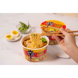 Nongshim Ramen Noodles, Gourmet Instant Ramen bowl, Premium Microwavable Noodle Soup, Shin Gold, 3.56 Ounce (Pack of 6)