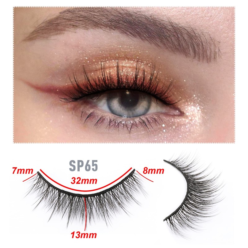 EMEDA 10 Styles False Eyelashes, Natural False Eyelashes, Set of