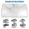 Quzyllic Car Sun Protection Windscreen 140 x 80 cm Interior