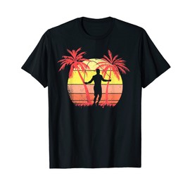 Jumping Rope Summer Sunset 80s Palm T-Shirt