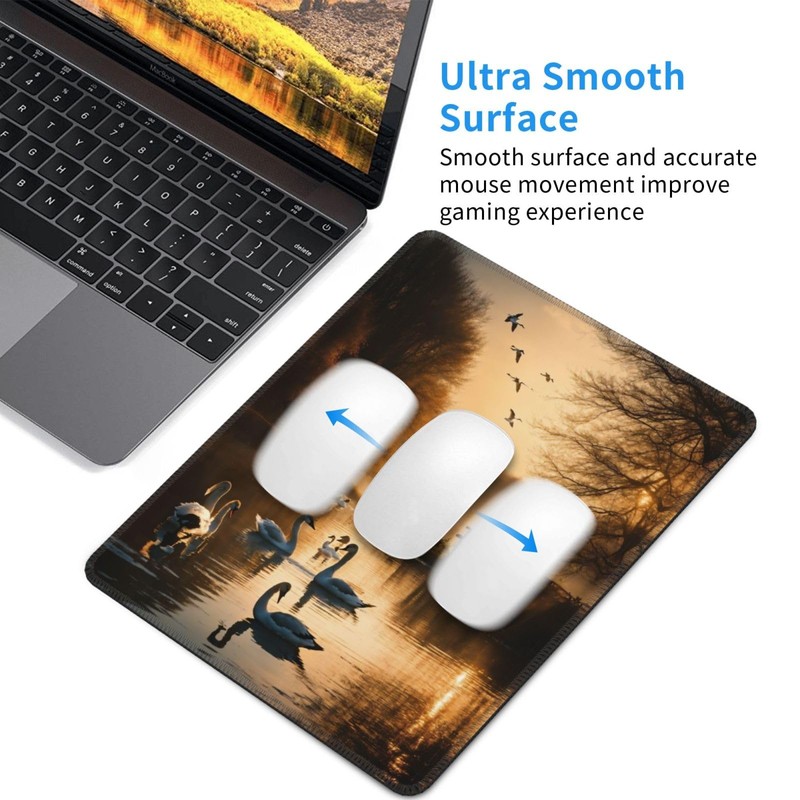 Hunting Flying Wild Ducks Desk Computer Pad-Gaming Computer Mat for
