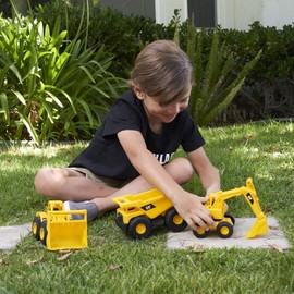 CAT Construction Vehicles Set of 3 Dump Truck Loader Excavator Toys for Kids