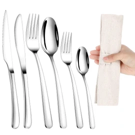 6 Pcs Weighted Utensils for Hand Tremors and Parkinsons Patients Heavy Weight Silverware Set Utensils for Eating Spoons for Eating Adaptive Eating Flatware