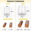 BALEINE Silicone Chair Leg Floor Protectors, Stool Leg Protectors Cap,
