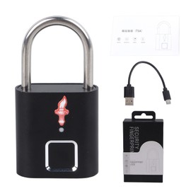 Smart Fingerprint Padlock 508DPI 360° Recognition Sensitive Security Lock for Luggage Travel Backpack