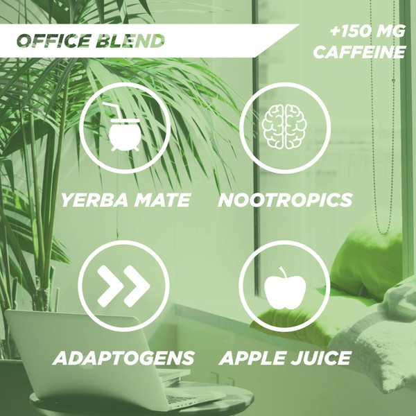 Tru Focus | All Natural Focus Energy Shots | Nootropics with Adaptogenic Herbs | Genius Brain Blend (Delicious Apple Kiwi, 4 pack)