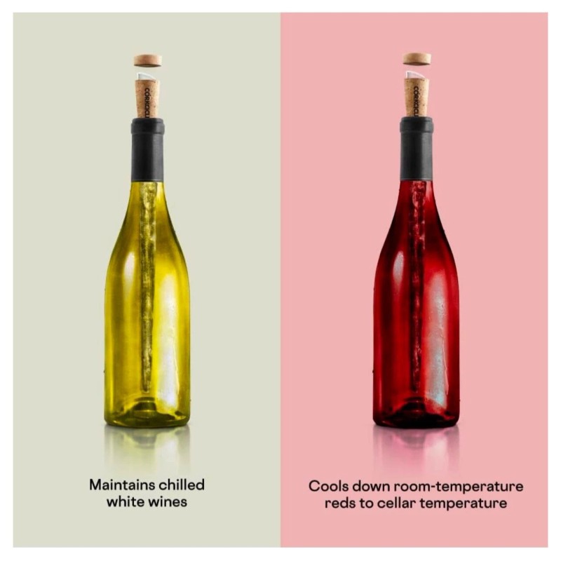 Corkcicle Wine Chiller Freezable Reusable Bottle Cork BPA Free NEW