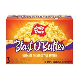 Jolly Time T Blast O Butter Microwave Popcorn, 3.2 Ounce (Pack of 3)