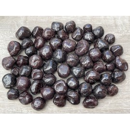 1/4 Pound Garnet Tumbled Stones, Polished Garnet Rock, Genuine Garnet Stone Bulk Lot