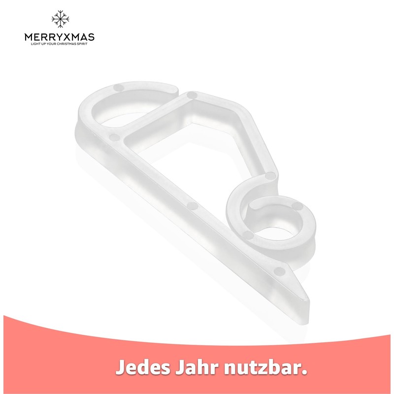 MERRYXMAS 50 x Hook Fairy Lights Holder & Light Curtain