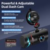 Dual Dash Cam Front and Inside with 64GB Card,Milerong X25
