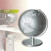 TROIKA Original 25 cm Diameter Globe - Planet - Chrome