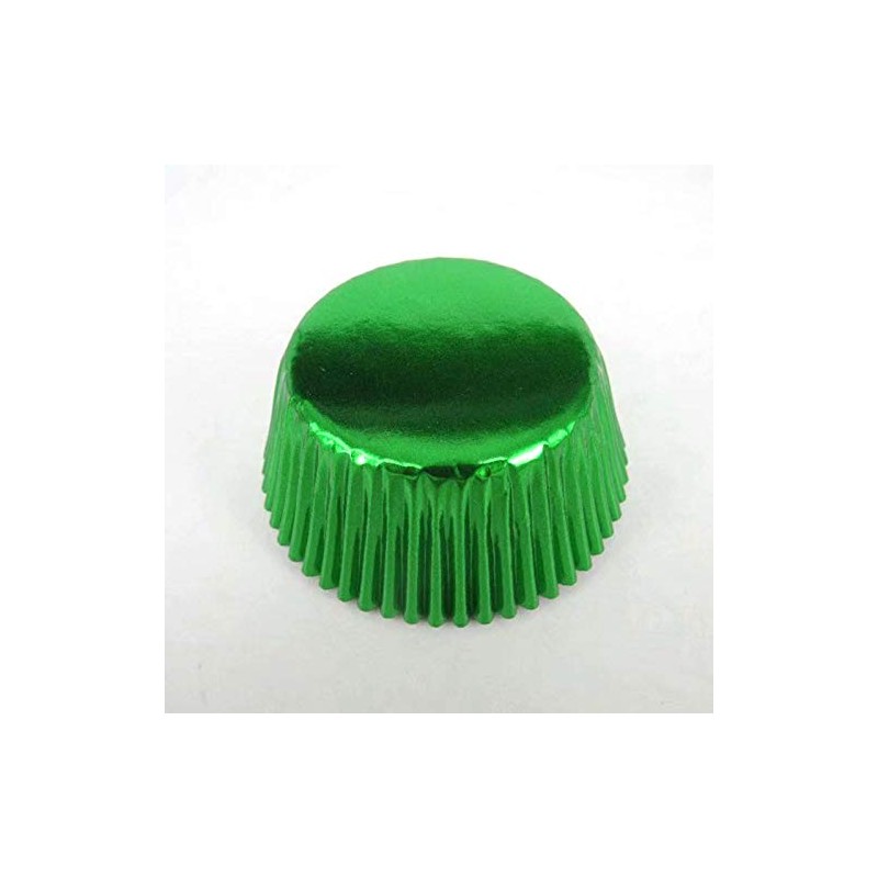 Green Foil Metallic Paper Muffin Cupcake Liners case Baking Cups
