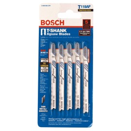 Bosch T118AF T-Shank Bi-Metal Jig Saw 3-5/8" Blades3