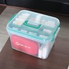 Vababa Clear First Aid Box, Plastic Storage Container with Locking