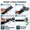 Cable Management Sleeve 10ft, Cat & Dog Chew Resistant Cord