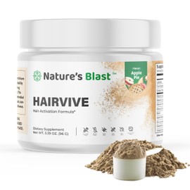 HairVive Hair Supplements for Hair Growth - Hair Vitamins for Women & Men - with Biotin, Collagen, Keratin, Hyaluronic Acid, Zinc, Selenium & More - 3.39 Oz - 30 Servings - Apple Pie Flavor