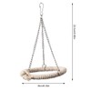 Parrots Standing Perch, Pet Birds Cotton Rope Swing Hanging Chewing