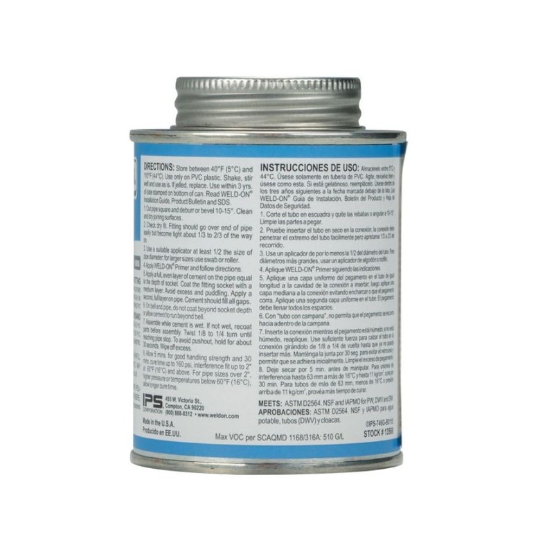 Weld-On Pool Heavy 746 Gray - Pool PVC Gray Glue