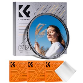 K&F Concept 55mm Black Diffusion 1/4 Filter & CPL 2-in-1 Filter, Mist Dreamy Cinematic and Polarizing Effect Filter for Video/Vlog/Portrait (Nano-K Series)