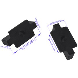 LBTODH 20PCS Hidden Fasteners Clips Black Universal Plastic T Clips with Screws for Composite Decking Boards