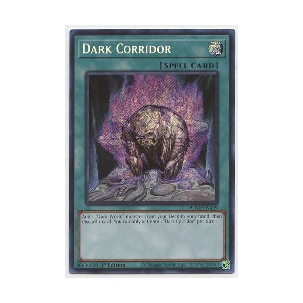 Dark Corridor - DUNE-EN059 - Secret Rare - 1st Edition