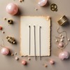 2 Pcs Metal Beading Needles Set, Steel Wood Bead Needle