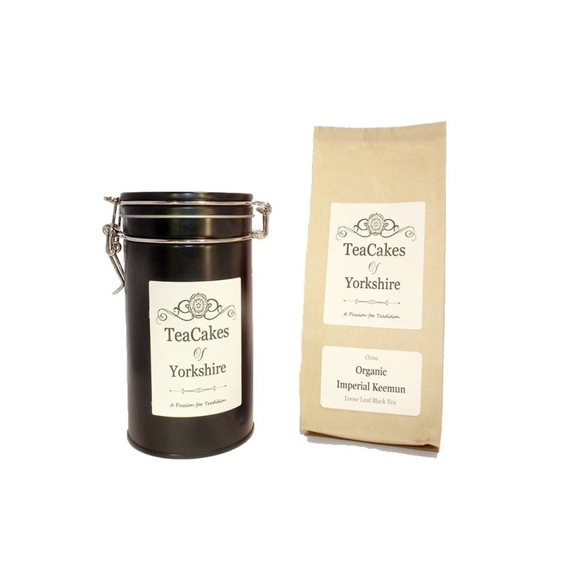 Organic Imperial Keemun Tea Gift Caddy 100g Airseal Black Loose