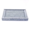 lyrlody Velvet 8 Slots Ring Earrings Display Case Trays Holder