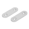 Sourcingmap 45mm Length Flat Metal Repair Mending Fixing Plate Brackets