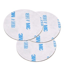 3 of Double-Sided Mounting Circle Pads 1.38" Tape Sticky Dots Kit Gray