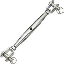 Mizumoto Mizumoto Stainless Steel Pipe Turnbuckle J&J Screw Diameter M5 (1 piece) B-2573 10.2 x 2.2 inches (260 x 55 x 25 mm)