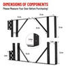 Gate Corner Brace Bracket, Heavy Duty Fence Gate Frame Kit,
