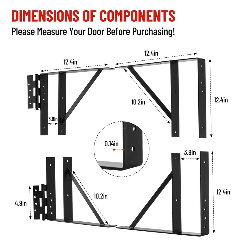 Gate Corner Brace Bracket, Heavy Duty Fence Gate Frame Kit,