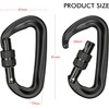 Auto Locking Carabiner Clips, 2PCS 12KN (1200kg) Heavy Duty Lightweight