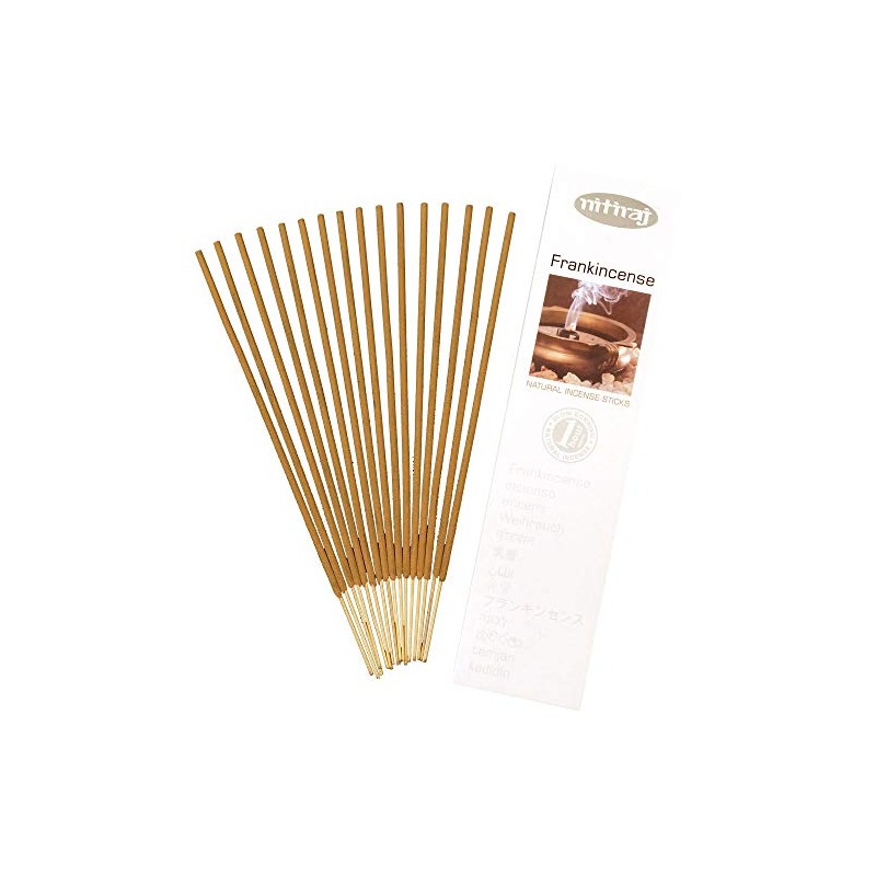 Nitiraj Platinum Natural Incense Sticks Slow Burning 1hr. 2Pack Frankincense
