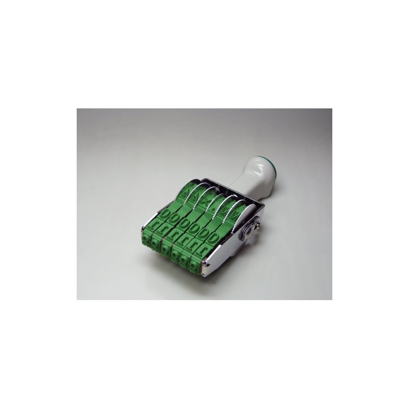 Sanby TK-016 Rotating Stamp Techno-Touch 6 Consecutive Japanese Mincho TK-016