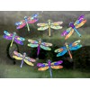Window Stickers - 8 Beautiful Dragonflies Decorative Electrostatic Stickers -