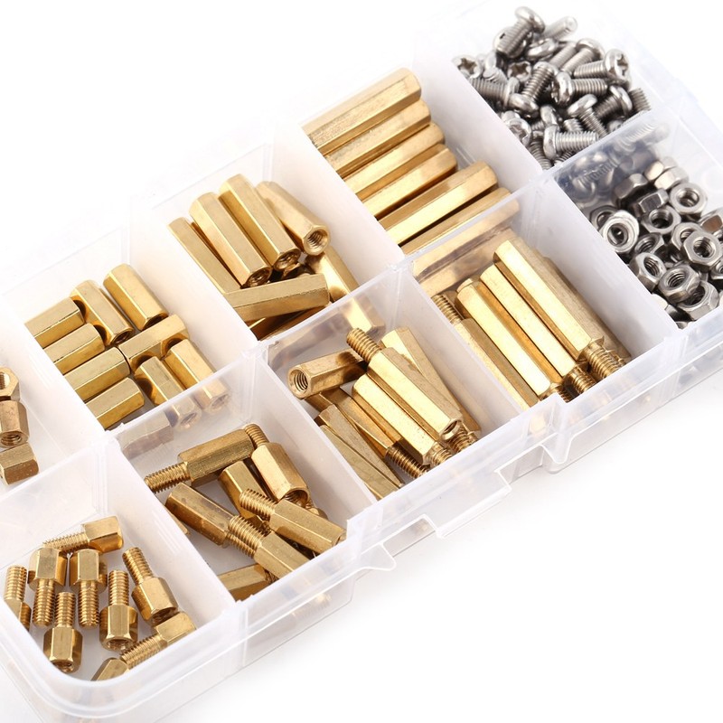 M3 PCB Hex Male Female Brass Threaded Standoffs Screw Nut