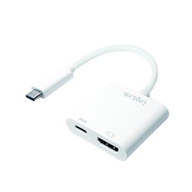 LogiLink UA0257 USB-C to HDMI Charging Adapter White