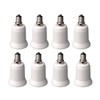 yueton Pack of 8 E12 Candelabra Screw to E26 /