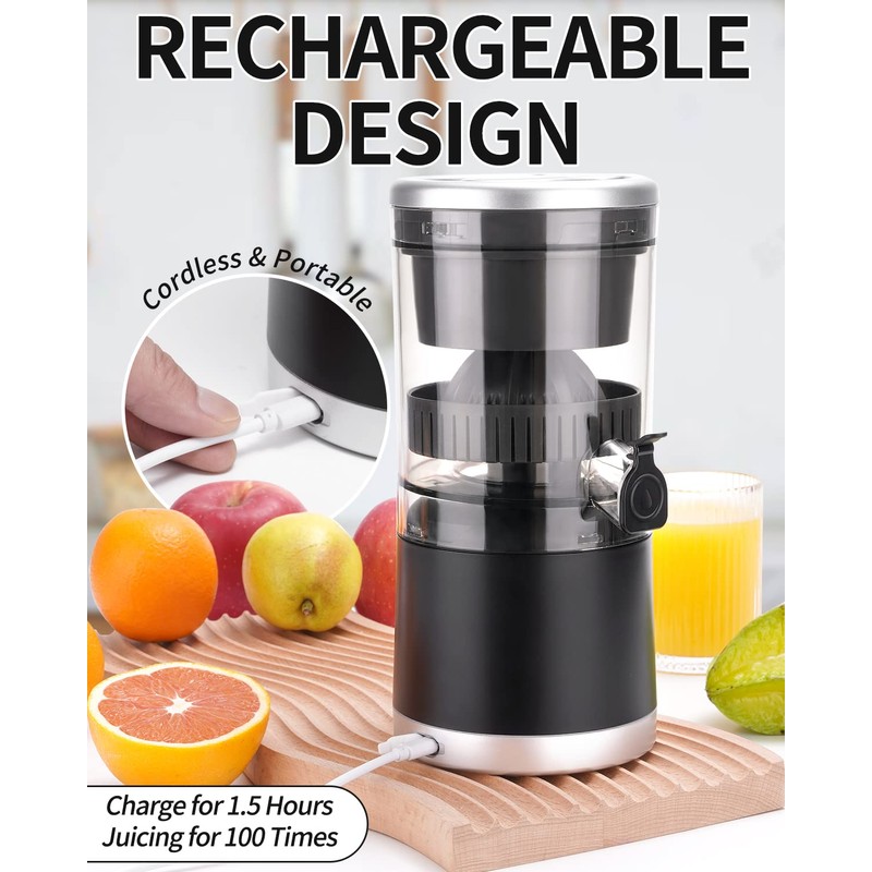 DUSENHO,Electric Juicer Rechargeable - Citrus Juicer Machines with USB and