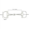Equine Smile ES0106 D-Ring D-Button Bit Simple Broken Stainless Steel