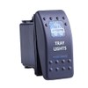 Mintice trade; 12V Car Blue LED Light Illuminated Rocker Switch