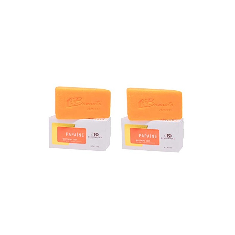 beautederm papaine soap 125g x2