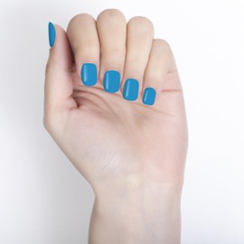 Sensationail Gel Nail Polish - At Home Gel Quick-Cure Polish - Glossy, Long-Lasting, No Dry Time - Lasts Up to 2 Weeks - Un-Teal the End - 7.39 mL/0.25 fl oz